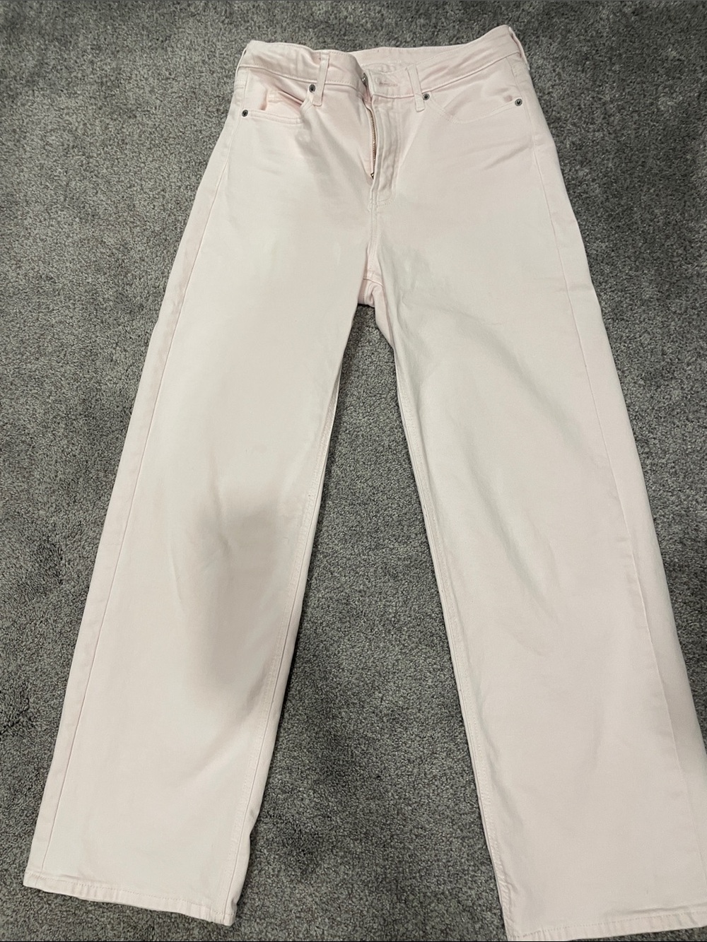 Old Navy Wide Leg Jeans in Light Pink